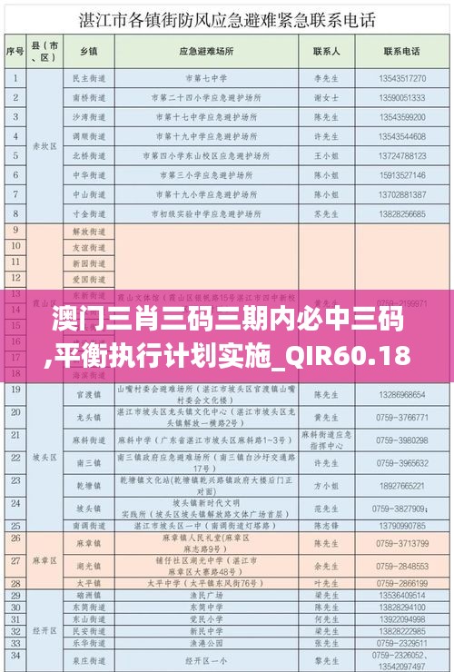 澳门三肖三码三期内必中三码,平衡执行计划实施_QIR60.180教育版