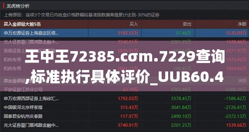 王中王72385.cσm.7229查询,标准执行具体评价_UUB60.493内置版