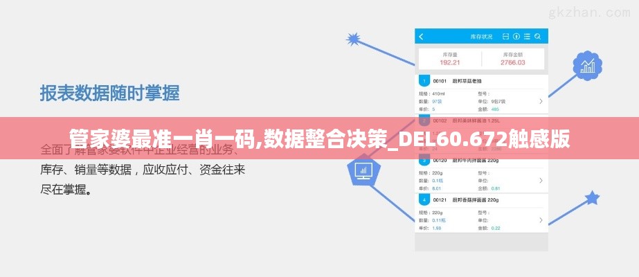 管家婆最准一肖一码,数据整合决策_DEL60.672触感版