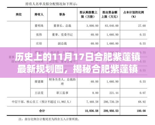 揭秘合肥紫蓬镇，历史与未来交汇点，最新规划图下的巷弄瑰宝（十一月十七日特辑）