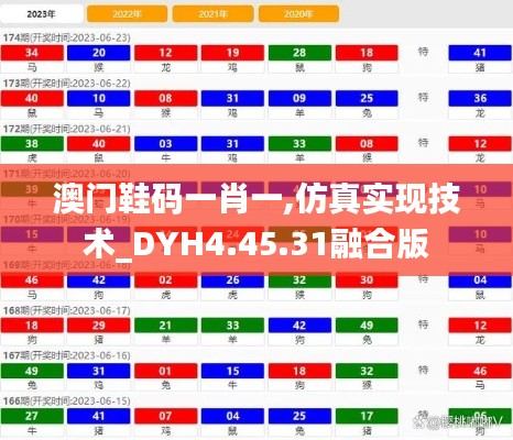 澳门鞋码一肖一,仿真实现技术_DYH4.45.31融合版