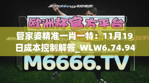管家婆精准一肖一特：11月19日成本控制解答_WLW6.74.94跨平台版本