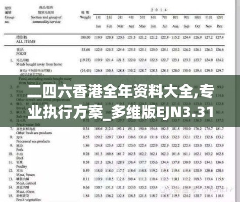 二四六香港全年资料大全,专业执行方案_多维版EJN3.31