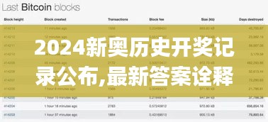 2024新奥历史开奖记录公布,最新答案诠释说明_URG3.80