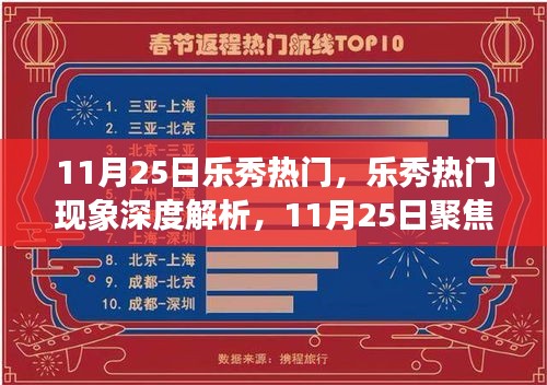 11月25日乐秀热门，乐秀热门现象深度解析，11月25日聚焦观点之争