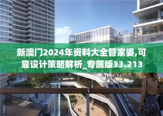 新澳门2024年资料大全管家婆,可靠设计策略解析_专属版33.213