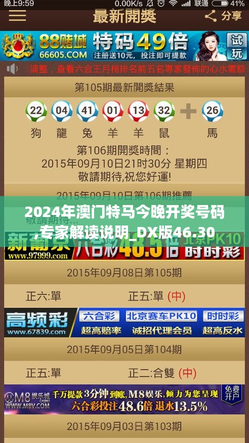 2024年澳门特马今晚开奖号码,专家解读说明_DX版46.30