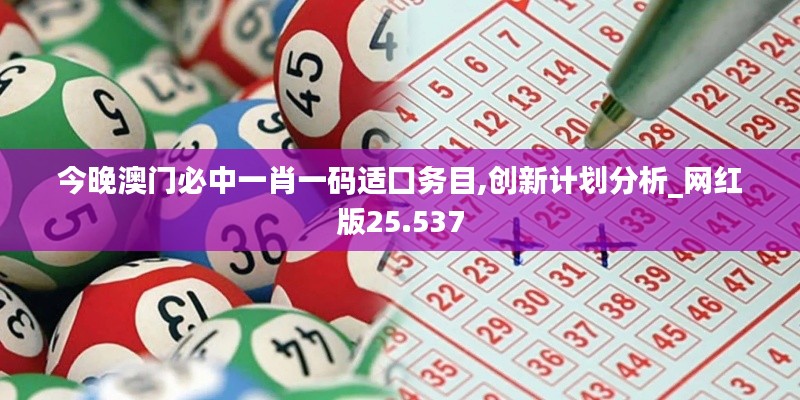 今晚澳门必中一肖一码适囗务目,创新计划分析_网红版25.537
