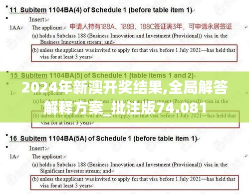 2024年新澳开奖结果,全局解答解释方案_批注版74.081