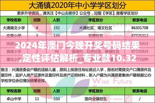 2024年澳门今晚开奖号码结果,定性评估解析_专业款10.32