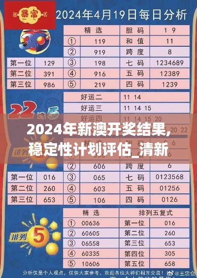 2024年新澳开奖结果,稳定性计划评估_清新集64.114