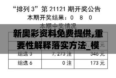 新奥彩资料免费提供,重要性解释落实方法_模拟版38.208