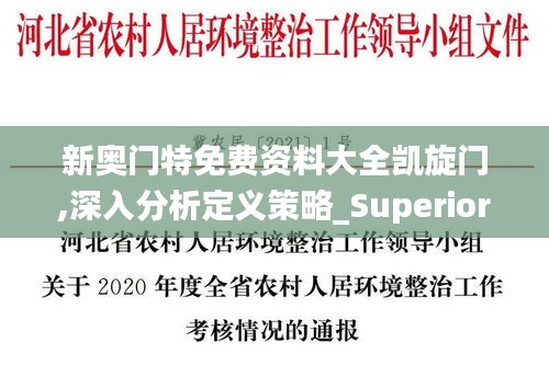 新奥门特免费资料大全凯旋门,深入分析定义策略_Superior88.767