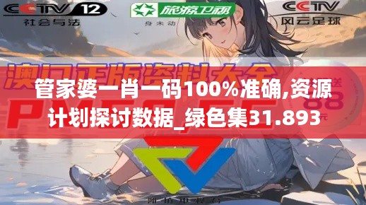 管家婆一肖一码100%准确,资源计划探讨数据_绿色集31.893