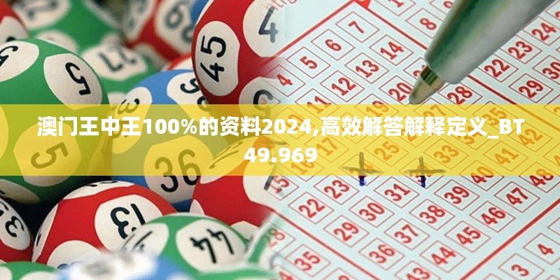 澳门王中王100%的资料2024,高效解答解释定义_BT49.969