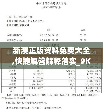 新澳正版资料免费大全,快捷解答解释落实_9K90.86