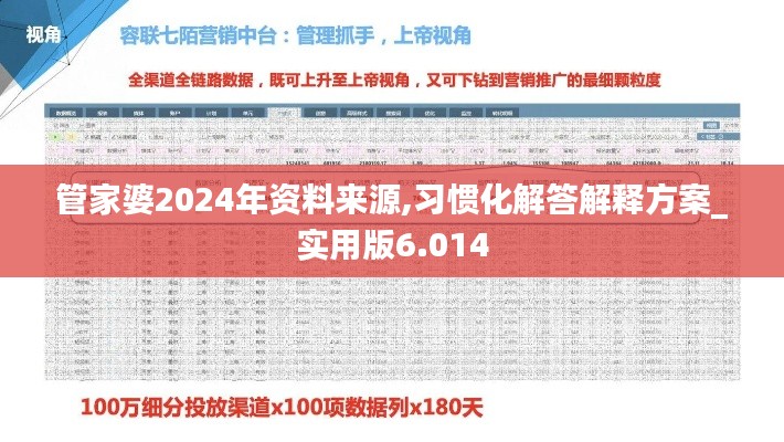 管家婆2024年资料来源,习惯化解答解释方案_实用版6.014
