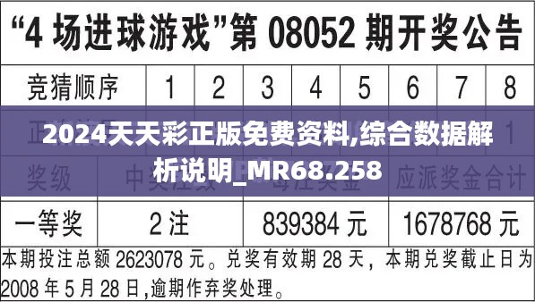 2024天天彩正版免费资料,综合数据解析说明_MR68.258