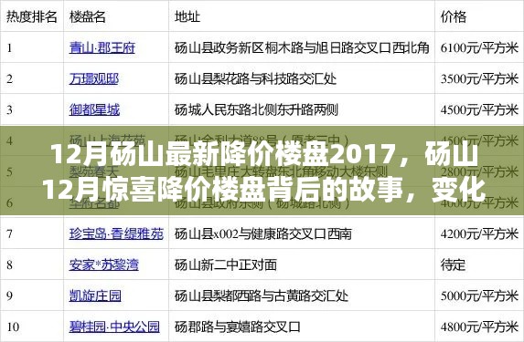 砀山最新降价楼盘揭秘，变化的力量与自信的成就背后的故事（2017年12月）