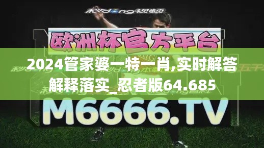 2024管家婆一特一肖,实时解答解释落实_忍者版64.685