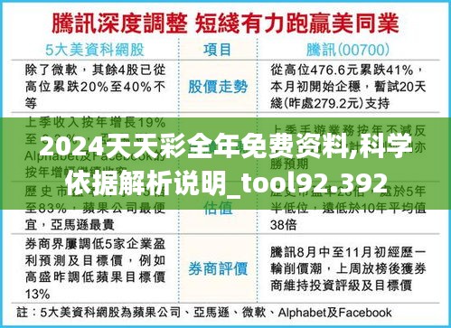 2024天天彩全年免费资料,科学依据解析说明_tool92.392