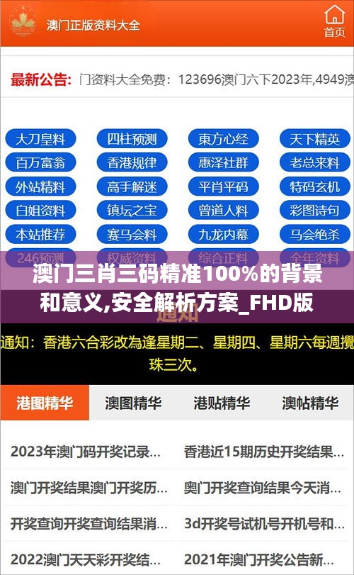 澳门三肖三码精准100%的背景和意义,安全解析方案_FHD版42.552