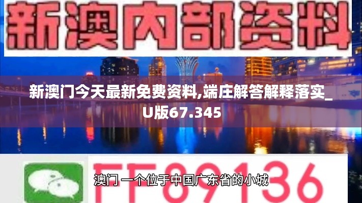 新澳门今天最新免费资料,端庄解答解释落实_U版67.345