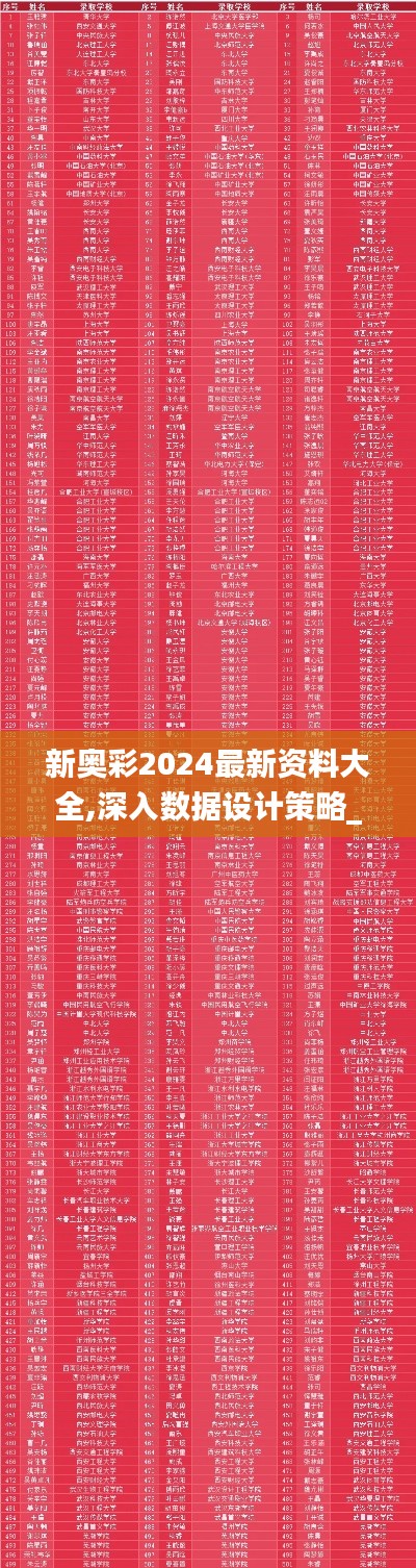 新奥彩2024最新资料大全,深入数据设计策略_Q65.211-6