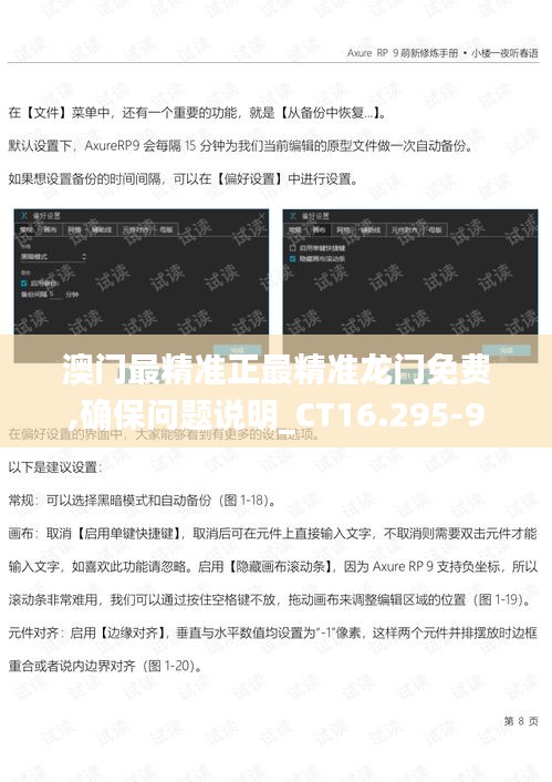 澳门最精准正最精准龙门免费,确保问题说明_CT16.295-9