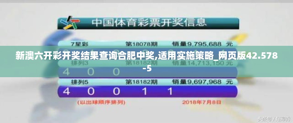 新澳六开彩开奖结果查询合肥中奖,适用实施策略_网页版42.578-5