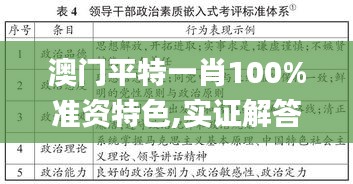 澳门平特一肖100%准资特色,实证解答解释定义_探索版14.611-4