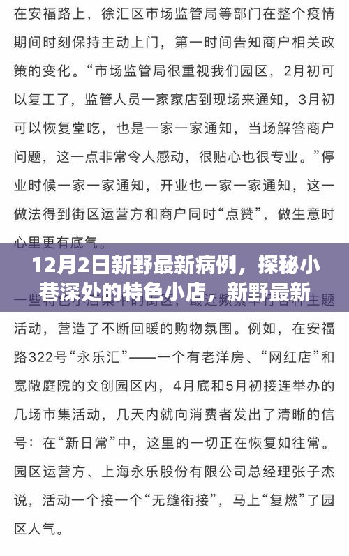 新野最新病例背后的故事，探秘小巷深处的特色小店