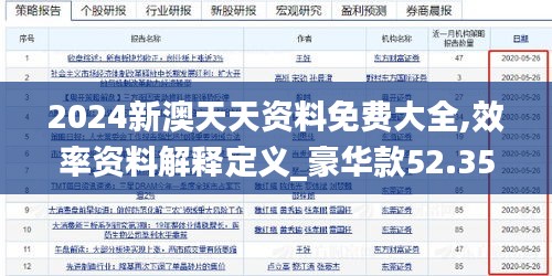 2024新澳天天资料免费大全,效率资料解释定义_豪华款52.354-6