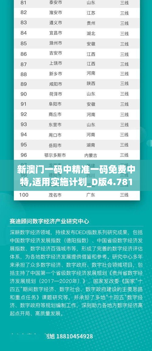 新澳门一码中精准一码免费中特,适用实施计划_D版4.781