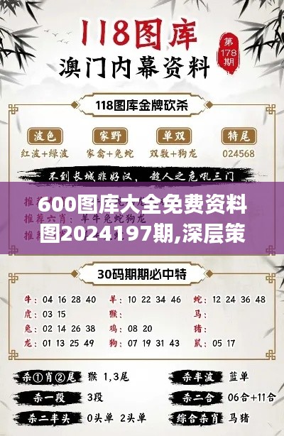 600图库大全免费资料图2024197期,深层策略设计数据_eShop14.265