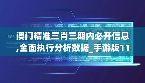澳门精准三肖三期内必开信息,全面执行分析数据_手游版11.546