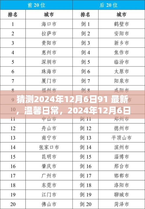 2024年12月6日，神秘友情之旅与温馨日常的猜想
