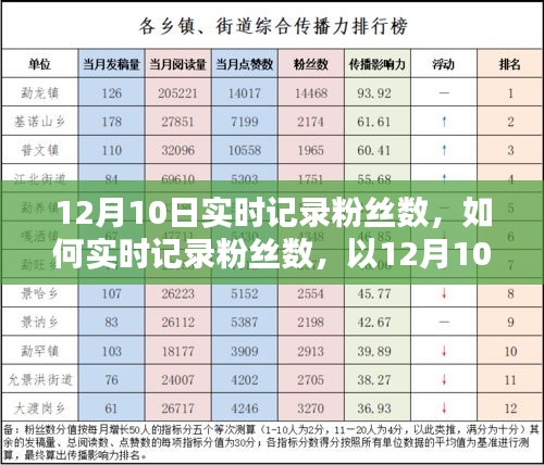 12月10日实时记录粉丝数增长，详细步骤指南