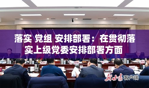 落实 党组 安排部署：在贯彻落实上级党委安排部署方面 