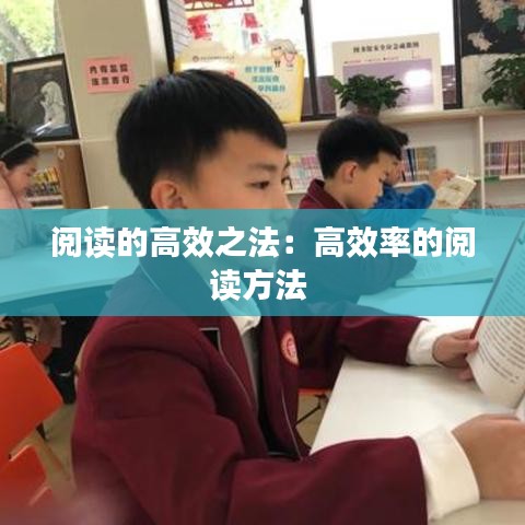 阅读的高效之法：高效率的阅读方法 