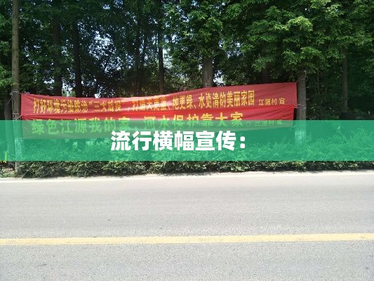 流行横幅宣传： 