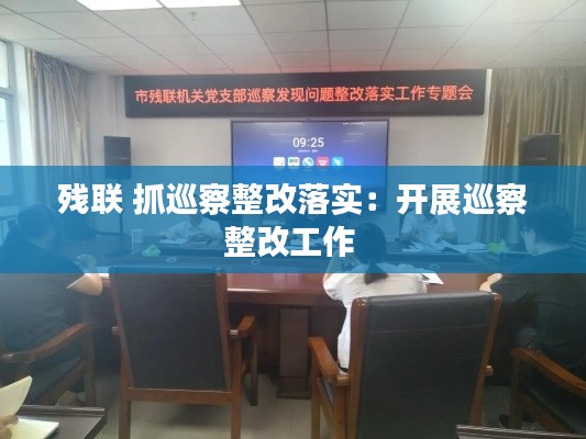 残联 抓巡察整改落实：开展巡察整改工作 