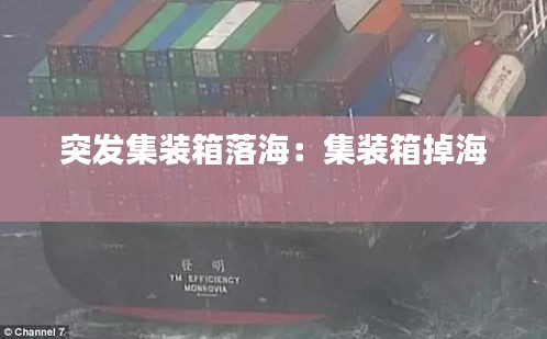 突发集装箱落海：集装箱掉海 