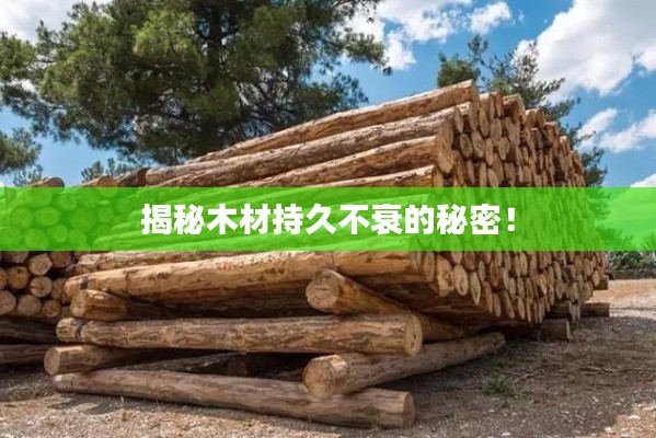 揭秘木材持久不衰的秘密！