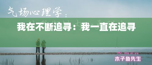 我在不断追寻：我一直在追寻 