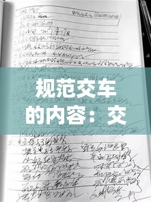 规范交车的内容：交通规范内容 