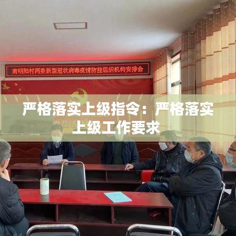 严格落实上级指令：严格落实上级工作要求 