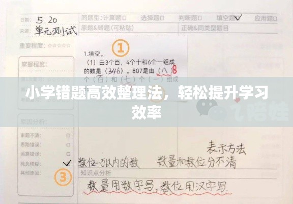 小学错题高效整理法，轻松提升学习效率