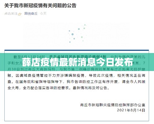 薛店疫情最新消息今日发布