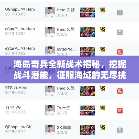 海岛奇兵全新战术揭秘，挖掘战斗潜能，征服海域的无尽挑战攻略
